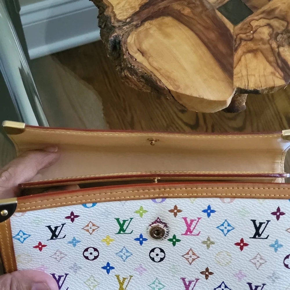 Louis Vuitton Monogram Takashi Murakami White Multicolor International Wallet